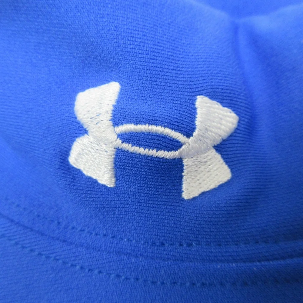 Vintage Under Armour Base Layer Shirt Mens XXL Blue Compression Mock Neck Y2K
